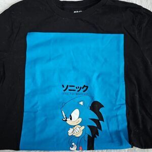 Boy's Old Navy Size XL Black and Blue Sonic Tee
